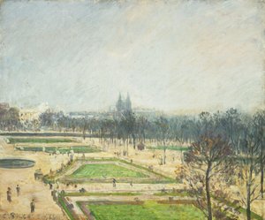 Lo stagno delle Tuileries, nebbia, 1900