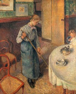 La giovane serva, 1882 da Camille Jacob Pissarro