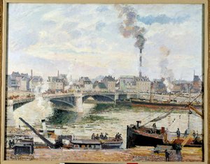 Il grande ponte di Rouen da Camille Jacob Pissarro