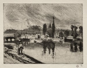 Veduta di Rouen, 1884 da Camille Jacob Pissarro