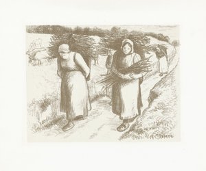 Donne che portano fasci di rami