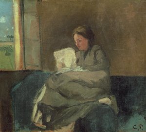 Donna che Legge da Camille Jacob Pissarro
