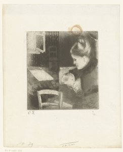 Donna che allatta da Camille Jacob Pissarro