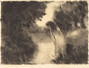 Un bagnante da Camille Pissarro