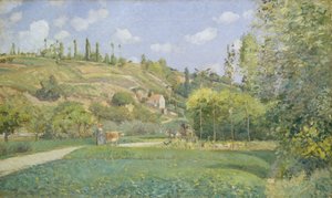 Un mandriano a Valhermeil, Auvers-sur-Oise, 1874 da Camille Jacob Pissarro