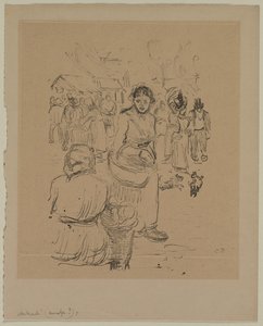 Al Mercato da Camille Pissarro