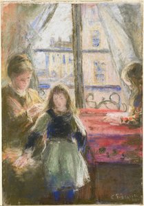 Alla finestra, rue des Trois Frères da Camille Pissarro