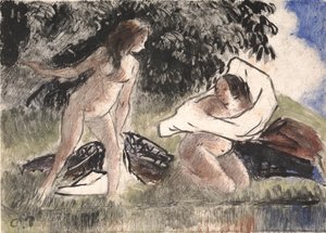 Bagnanti da Camille Jacob Pissarro