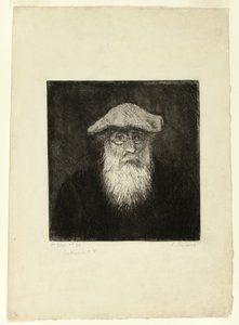 Camille Pissarro, un autoritratto da Camille Pissarro