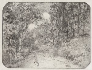 Sentiero nel bosco a Pontoise, 1879 da Camille Pissarro