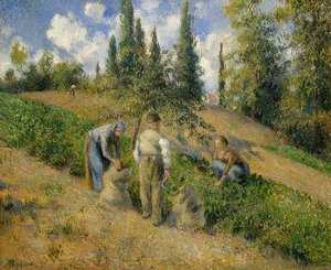 Il raccolto, Pontoise da Camille Jacob Pissarro
