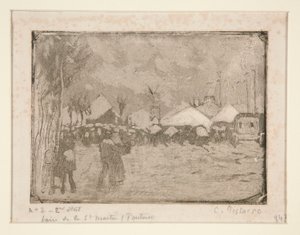 Fiera di San Martino, a Pontoise da Camille Pissarro