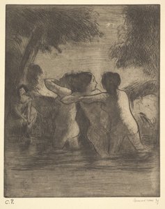 Quattro Bagnanti da Camille Jacob Pissarro