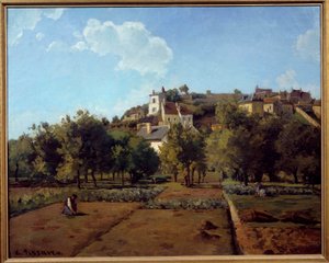 Eremo a Pontoise. Dipinto di Camille Pissarro (1830-1903) da Camille Jacob Pissarro