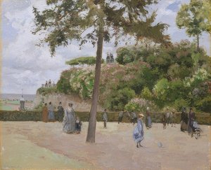 Nel parco di Pontoise da Camille Jacob Pissarro