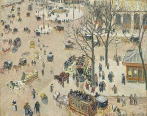 La Place du Théâtre Français da Camille Jacob Pissarro