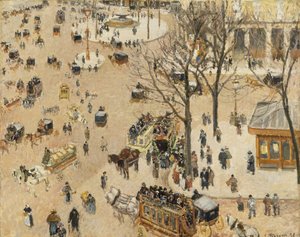 La Place du Théâtre Français da Camille Jacob Pissarro