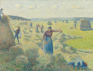 La raccolta del fieno, Éragny da Camille Jacob Pissarro