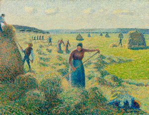 La fienagione, Eragny da Camille Pissarro