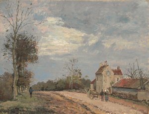La casa di Monsieur Musy, strada di Marly, Louveciennes, c. 1872 da Camille Pissarro