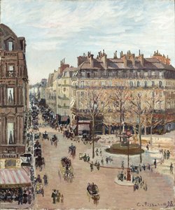 La rue Saint-Honoré da Camille Pissarro