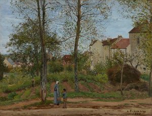 Paesaggio a Louveciennes (autunno) da Camille Pissarro