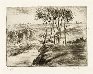 Paesaggio a Osny da Camille Jacob Pissarro