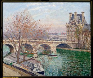 Le Pont Royal e il Padiglione di Flore da Camille Jacob Pissarro