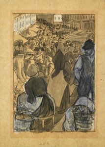 Scena di mercato da Camille Pissarro