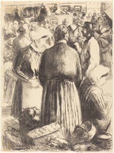 Mercato a Pontoise da Camille Pissarro