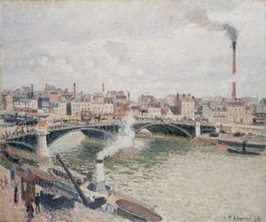 Mattina, Una Giornata Nuvolosa, Rouen da Camille Jacob Pissarro