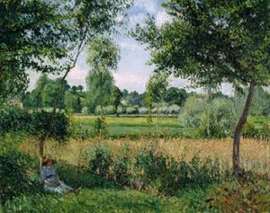 Effetto mattutino della luce solare, Eragny da Camille Pissarro