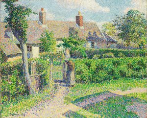 Case di contadini, Eragny, 1887 da Camille Jacob Pissarro