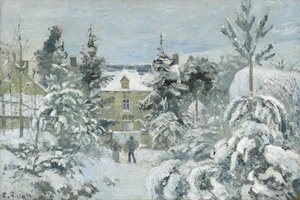 Casa di Piette a Montfoucault, 1874 da Camille Jacob Pissarro