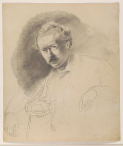 Ritratto del pittore Fritz Melbye (1826-1869) da Camille Pissarro