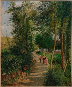Strada di Berneval-le-Petit (casa Thievain) da Camille Jacob Pissarro