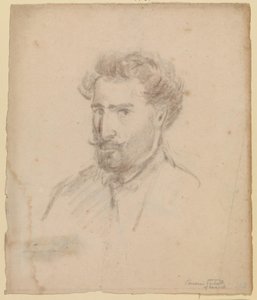 Autoritratto, profilo a tre quarti a sinistra (Caracas (?) 1853/54) da Camille Pissarro