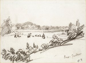 Studio dei giardini di Kew da Camille Pissarro