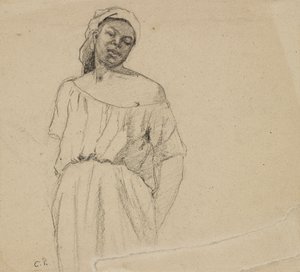 Studio di una negra, c1860 da Camille Pissarro