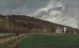 Le Rive della Marna in Inverno da Camille Pissarro