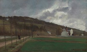 Le sponde della Marna in inverno, 1866 da Camille Pissarro