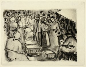 Il mercato da Camille Pissarro