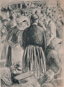 Il mercato a Pontoise, 1895 da Camille Jacob Pissarro