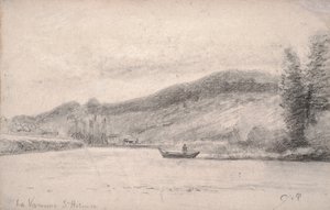 Il Fiume Marna a Varenne-Saint-Hilaire, 1863-65 da Camille Jacob Pissarro