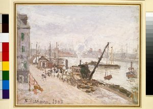 Il porto esterno, Grand Quai, Le Havre da Camille Pissarro