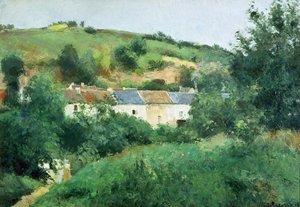 Il sentiero nel villaggio da Camille Jacob Pissarro