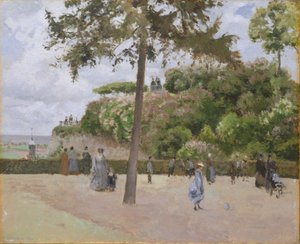 Il giardino pubblico a Pontoise da Camille Jacob Pissarro