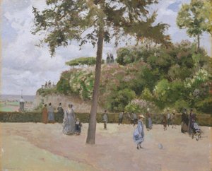 Il Giardino Pubblico a Pontoise, 1874 da Camille Jacob Pissarro