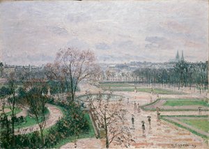 I giardini delle Tuileries, tempo piovoso, 1899 da Camille Pissarro