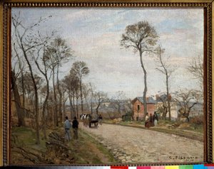 La strada per Louveciennes da Camille Jacob Pissarro